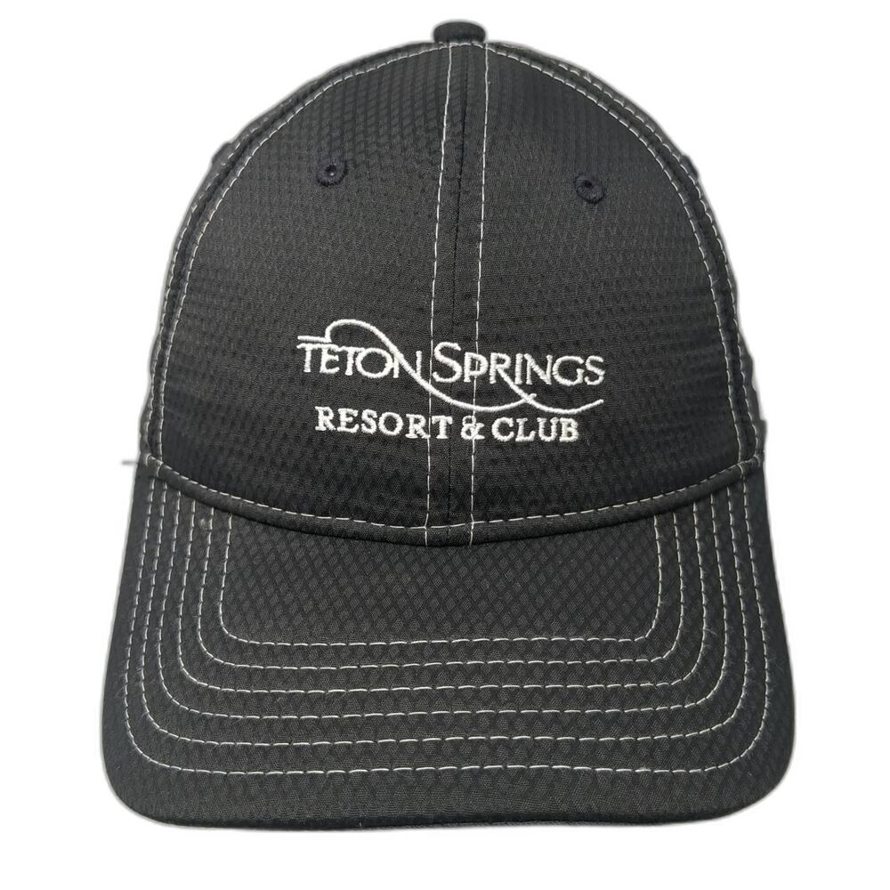 Under Armour Baseball Cap Black OSFM Teton Springs Resort Club ID Strapback Hat